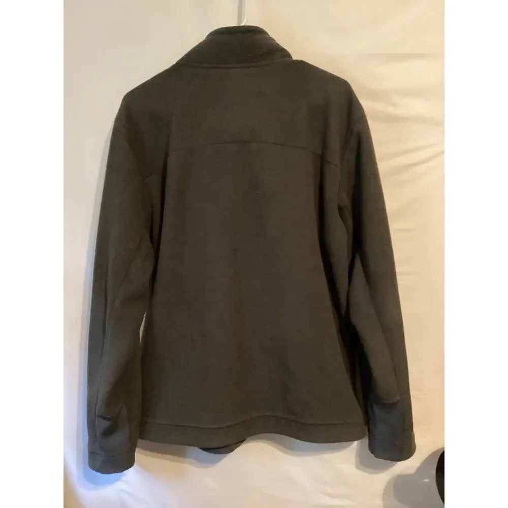 1841Vintage The North Face Men Chimborazo Jacket Sherpa Fleece Olive Green Large